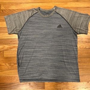 Adidas Climalite athletic shirt. Size XL. Blue and grey